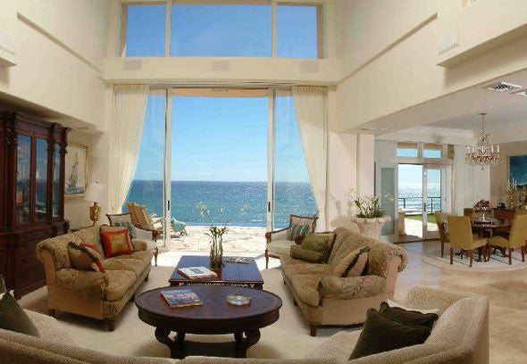 Great Room With 2 Story Ocean View - Hawaiipictures.com
