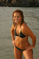 Bikini Girl Smiling In Ocean