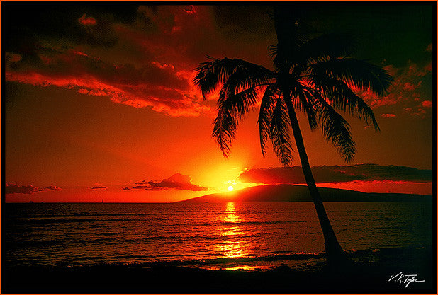 Island Sunset Maui - Hawaiipictures.com Island Sunset Maui - Hawaiipictures.com