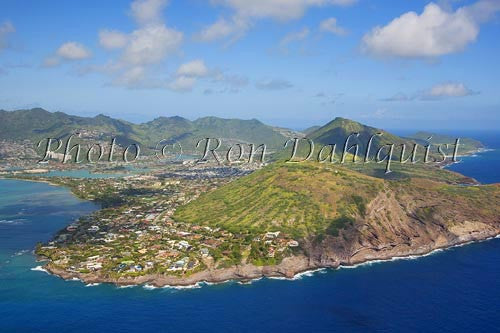 Hawaii, Oahu, Aerial of Koko Head and Hawaii Kai in the background (and to the left) - Hawaiipictures.com Hawaii, Oahu, Aerial of Koko Head and Hawaii Kai in the background (and to the left) - Hawaiipictures.com