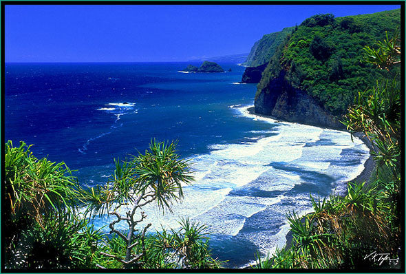 Pololu Valley Ocean View Big Island - Hawaiipictures.com