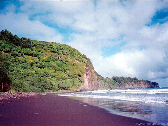 Black Sand Beach Picture - Hawaiipictures.com