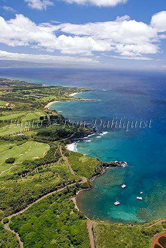 Aerial of Honolua Bay, Kapalua, Maui, Hawaii - Hawaiipictures.com