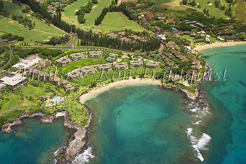 Aerial of Kapalua and Kapalua Bay, Maui, Hawaii Photo - Hawaiipictures.com