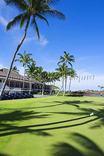 Clubhouse at the Mauna Lanai Golf Course, Big Island of Hawaii - Hawaiipictures.com