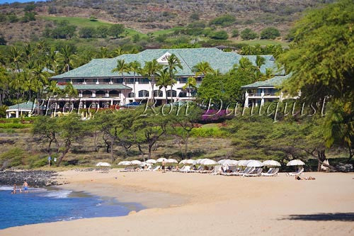 Hulopoe Beach, Manele Bay, and Four Seasons Resort, Lanai, Hawaii Picture - Hawaiipictures.com