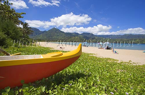 Hanalei Beach and Bay, Princeville, Kauai, Hawaii - Hawaiipictures.com