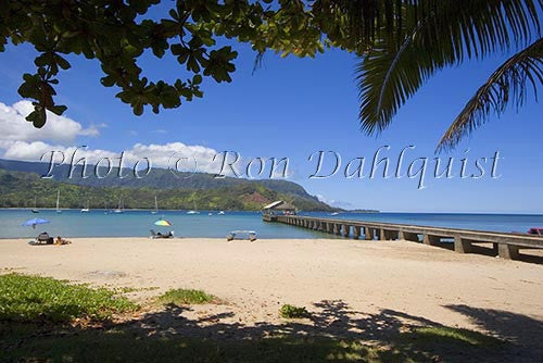 Hanalei Beach and Bay, Princeville, Kauai, Hawaii Picture Photo - Hawaiipictures.com