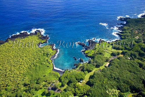 Aerial of Waianapanapa State Park and Black Sand Beach, Hana, Maui, Hawaii Picture - Hawaiipictures.com Aerial of Waianapanapa State Park and Black Sand Beach, Hana, Maui, Hawaii Picture - Hawaiipictures.com