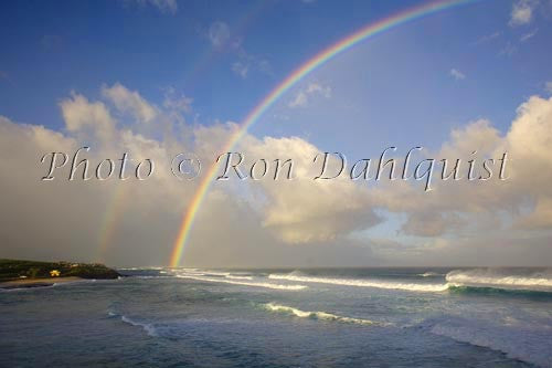 Rainbow at sunrise, waves breaking, Hookipa, Maui Picture - Hawaiipictures.com Rainbow at sunrise, waves breaking, Hookipa, Maui Picture - Hawaiipictures.com