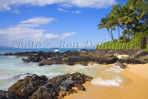 Wedding beach also known as Secret Beach, Makena, Maui, Hawaii - Hawaiipictures.com