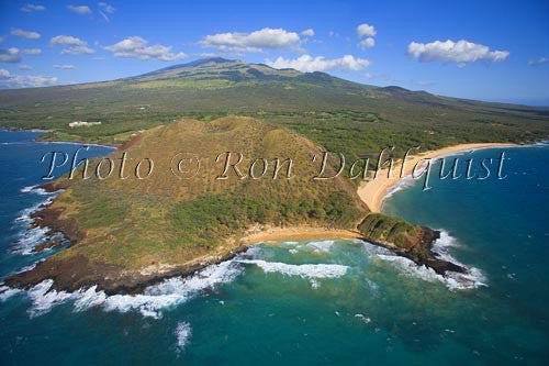 Aerial of Big Beach and Little Beach, Makena, Maui, Hawaii - Hawaiipictures.com