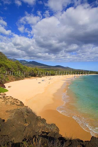 Oneloa Beach, Big Beach, Makena, Maui, Hawaii Stock Photo - Hawaiipictures.com
