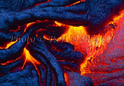 Pahoehoe lava, Kilauea, Big Island of Hawaii Picture - Hawaiipictures.com