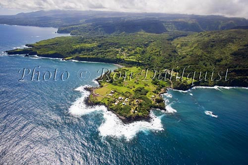 Aerial of the Keanae peninsula, Maui, Hawaii - Hawaiipictures.com