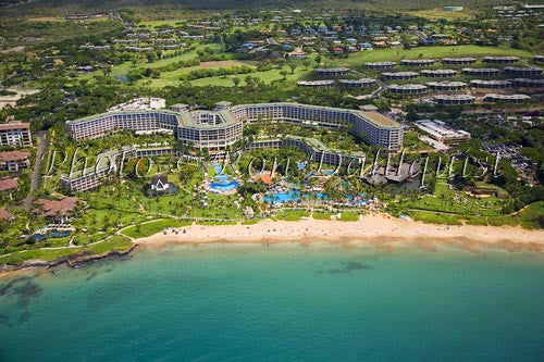 Aerial of Grand Wailea Resort, Maui, Hawaii Picture - Hawaiipictures.com