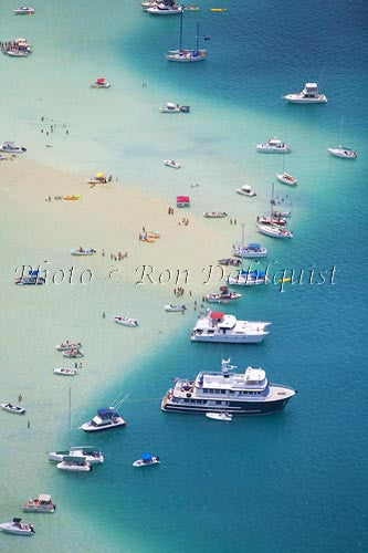 Aerial of Kaneohe Sand Bar, Oahu - Hawaiipictures.com