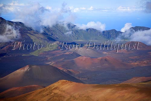 View of Haleakala Crater, Maui, Hawaii Picture Stock Photo - Hawaiipictures.com