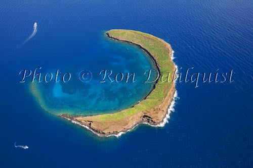 Aerial of Molokini, Maui, Hawaii Photo - Hawaiipictures.com