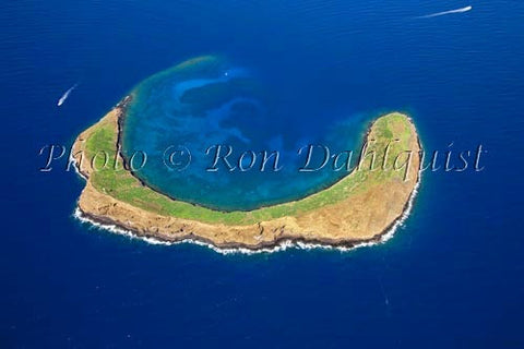 Aerial of Molokini, Maui, Hawaii Stock Photo - Hawaiipictures.com