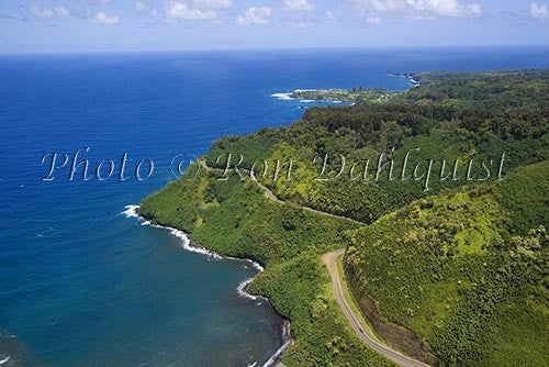 Aerial of the road to Hana, Maui, Hawaii - Hawaiipictures.com