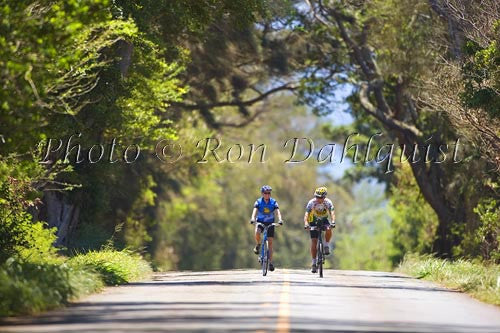 Couple mountain biking on Maui, Hawaii - Hawaiipictures.com