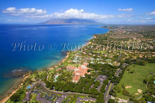 Aerial of Wailea coastline, Wailea, Maui, Hawaii - Hawaiipictures.com