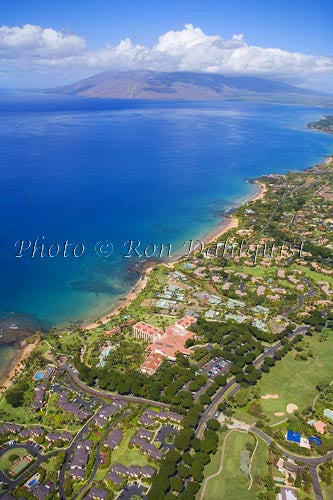 Aerial of Wailea coastline, Wailea, Maui, Hawaii Picture - Hawaiipictures.com