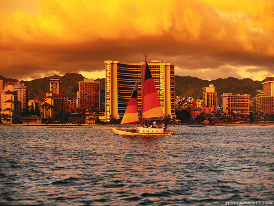 Waikiki Sunset Cruise Picture - Hawaiipictures.com