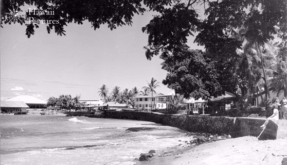 Vintage Kailua Kona Shoreline - Hawaiipictures.com