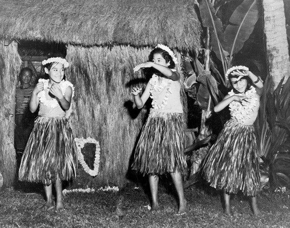 Keiki Hula Dancers - 1940's - Hawaiipictures.com