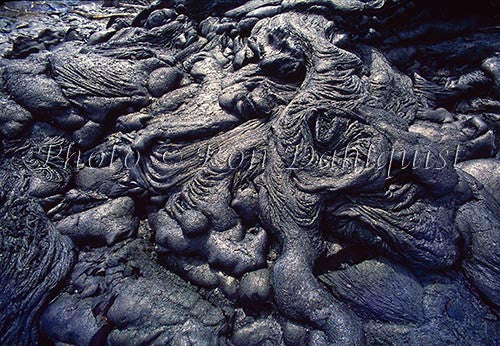 Pahoehoe lava, Kilauea, Big Island of Hawaii Photo - Hawaiipictures.com
