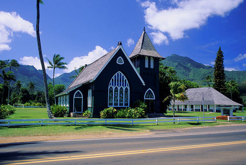 Hanalei Church, Kauai - Hawaiipictures.com