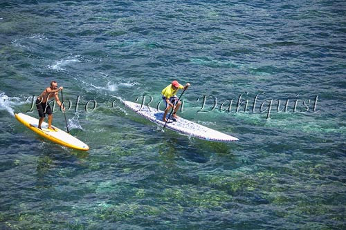 Stand-up paddle boarding on the West shore of Maui, Hawaii Photo Stock Photo - Hawaiipictures.com