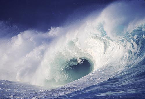 Breaking wave on north shore of Oahu, Hawaii Photo Stock Photo - Hawaiipictures.com