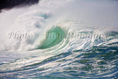Large winter surf on the north shore of Oahu, Hawaii