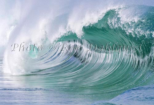 Close-up of wave breaking on the north shore of Oahu, Hawaii Stock Photo - Hawaiipictures.com