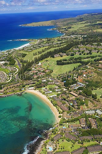 Aerial of Kapalua and Kapalua Bay, Maui, Hawaii Picture Photo - Hawaiipictures.com