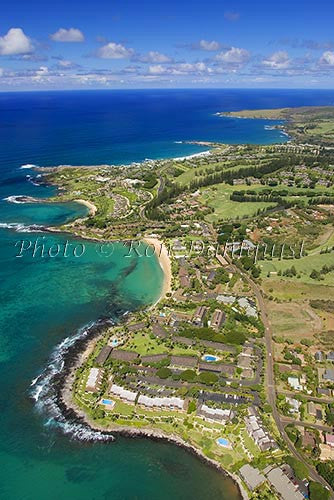 Aerial of Kapalua and Kapalua Bay, Maui, Hawaii - Hawaiipictures.com