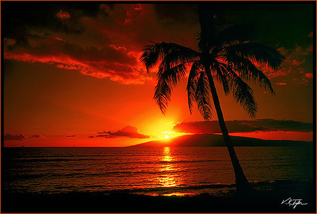 Island Sunset Maui - Hawaiipictures.com