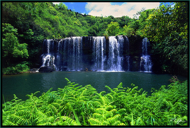 Hawaiian Waterfall Kilauea Kauai - Hawaiipictures.com