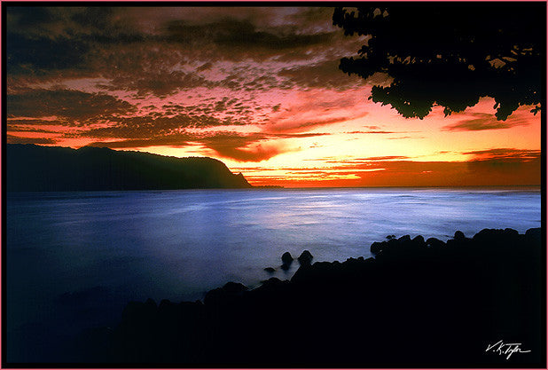 Bali Hai Sunset Hanalei Kauai - Hawaiipictures.com