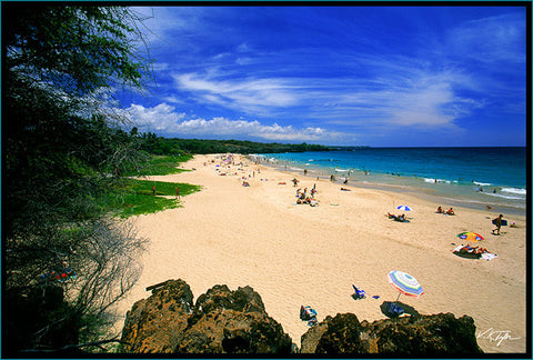 Hapuna Beach North Big Island - Hawaiipictures.com