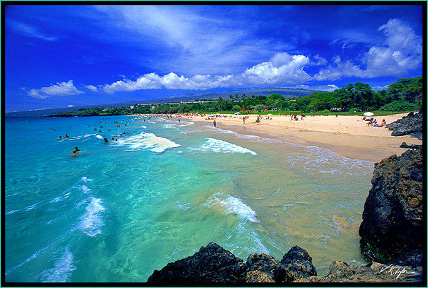 Hapuna Beach South Big Island - Hawaiipictures.com