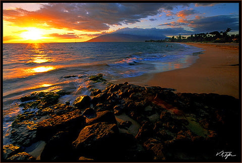 Maui Sunset Kamaole Beach Park - Hawaiipictures.com