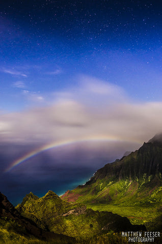 Kokee Lunar Rainbow Kauai - Hawaiipictures.com