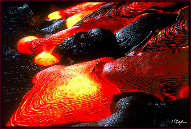 Lava Flow Close-up Big Island - Hawaiipictures.com