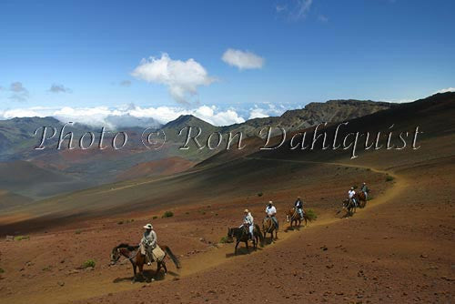 Horseback Tour into Haleakala Crater, Maui, Hawaii - Hawaiipictures.com