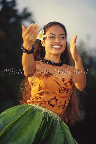 Hula dancer, Old Lahaina Luau, Maui, Hawaii-MNR - Hawaiipictures.com