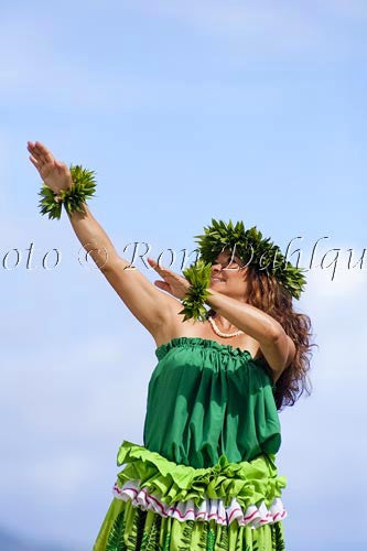 Hula Kahiko dancer, Maui, Hawaii MR Picture Photo - Hawaiipictures.com